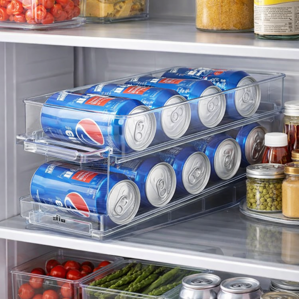 dispenser de latas para geladeira